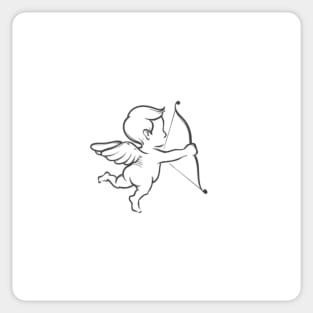 Cupid style Sticker